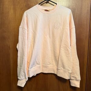 Taylor Swift Life of a Showgirl Crewneck Sweatshirt Small Oversized Peach